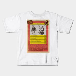 Moth-man, retro horror combat card Kids T-Shirt